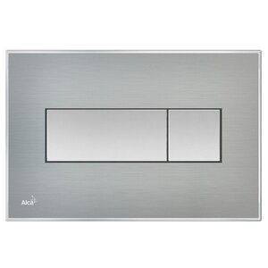 Изображение товара Кнопка управления AlcaPlast M1471-AEZ110 с цветной пластиной, светящаяся кнопка сталь матовая, свет белый