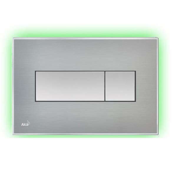 Изображение товара Кнопка управления AlcaPlast M1471-AEZ112 светящаяся для унитаза нержавеющая сталь