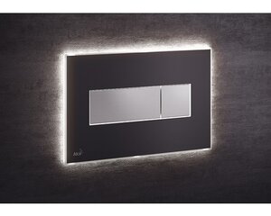 Изображение товара Кнопка управления AlcaPlast M1475 - AEZ110, светящаяся, черная матовая