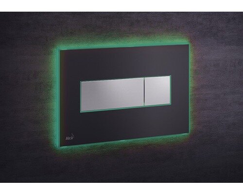 Изображение товара Кнопка управления AlcaPlast M1475 - AEZ112 светящаяся черная матовая