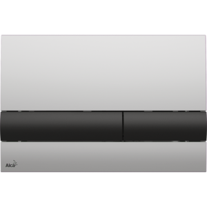 Изображение товара Кнопка управления AlcaPlast M1712-8, хром матовый/черный