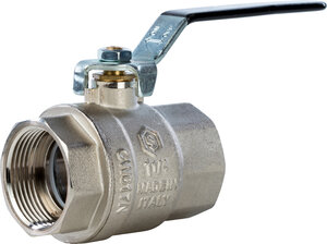 Изображение товара Шаровый кран Stout SVB-0001 1 1/4 вн-вн, полнопроходной, ручка рычаг