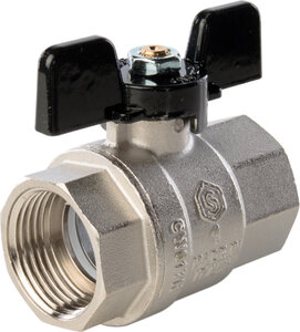 Изображение товара Шаровый кран Stout SVB-0002 1 дюйм, полнопроходной, ручка бабочка