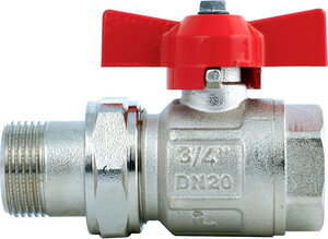 Изображение товара Шаровый кран Itap 098 Ideal 1 с бабочковой ручкой латунь Италия