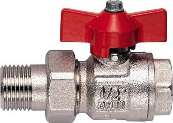 Изображение товара Шаровый кран Itap 098 Ideal 1/2 нар-вн, накидная гайка, ручка бабочка Изображение товара Шаровый кран Itap 098 Ideal 1/2 нар-вн, накидная гайка, ручка бабочка