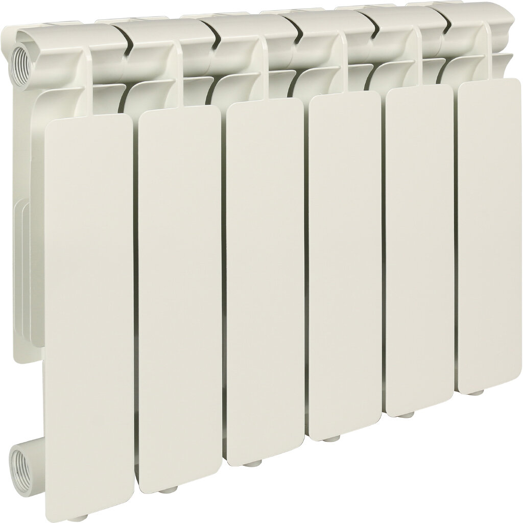 Изображение товара Алюминиевый радиатор Stout Bravo SRA-0110-035006 6 секций боковое подключение