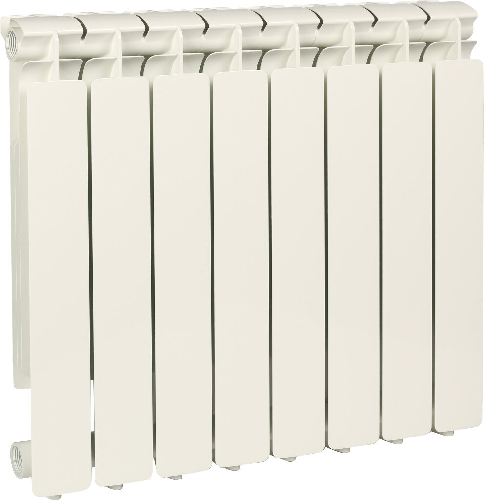 Изображение товара Алюминиевый радиатор Stout Bravo SRA-0110-050008, 8 секций, боковое подключение, Италия