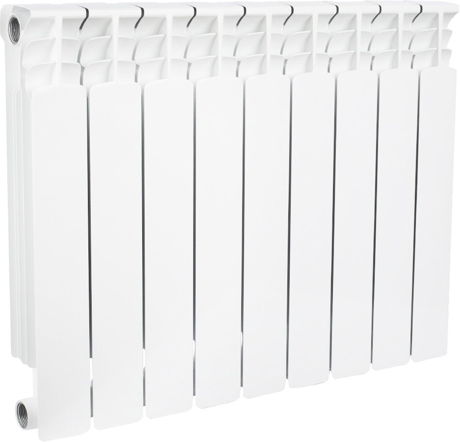 Изображение товара Радиатор биметаллический Stout Space SRB-0310-050009 9 секций, боковое подключение, SRB-0310-050009