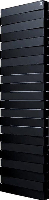 Изображение товара Royal Thermo Piano Forte Tower радиатор 22 секции черный боковое подключение Изображение товара Royal Thermo Piano Forte Tower радиатор 22 секции черный боковое подключение