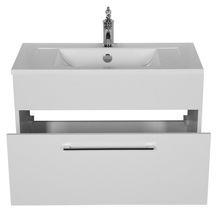 Изображение товара Тумба под раковину De Aqua Кубика 80 см подвесная белая