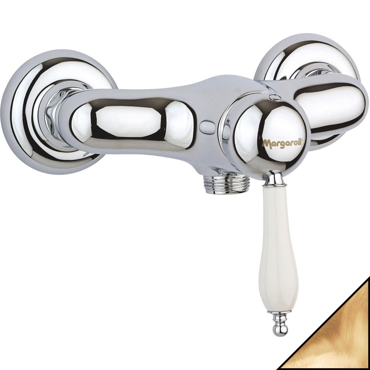 Изображение товара Margaroli Classica RU1005AA01BR бронза, однорычажный душевой смеситель