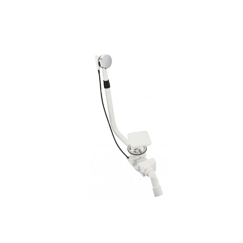 Изображение товара Слив-перелив Kaldewei Comfort-Level мод. 4004 6877.7067.0001 полуавтомат, крышка отверстия слива белая, крышка перелива хром