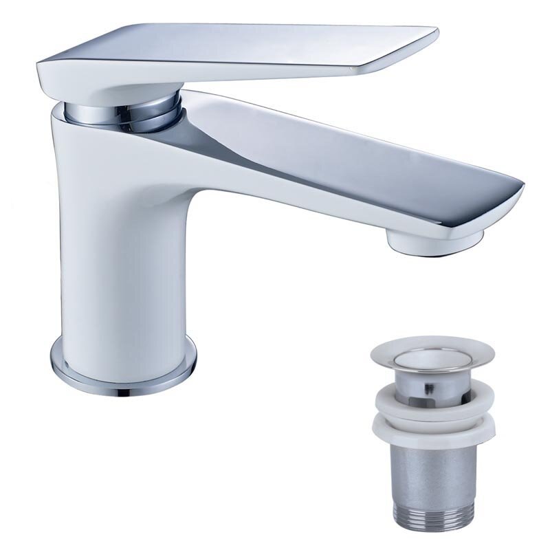 Изображение товара Смеситель Lemark Allegro LM5906CW для раковины с донным клапаном белый хром