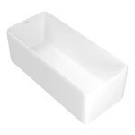 Ванна из искусственного камня Kupala Cubo WBK180001, 180 x 80 см, донный клапан в комплекте, белая матовая - фото 1