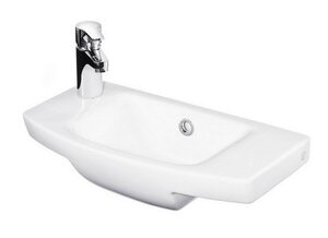 Изображение товара Раковина Gustavsberg Logic 51979L/R01 50 x 26.5 см подвесная, отверстие для смесителя слева