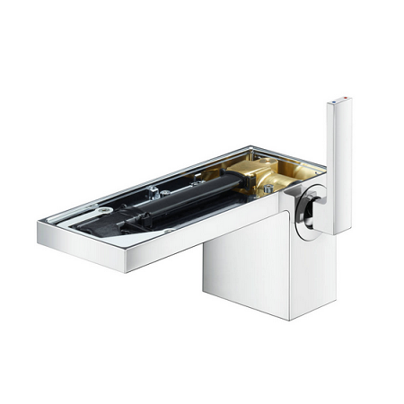 Изображение товара Смеситель для раковины Axor MyEdition 47012000 хром однорычажный донный клапан