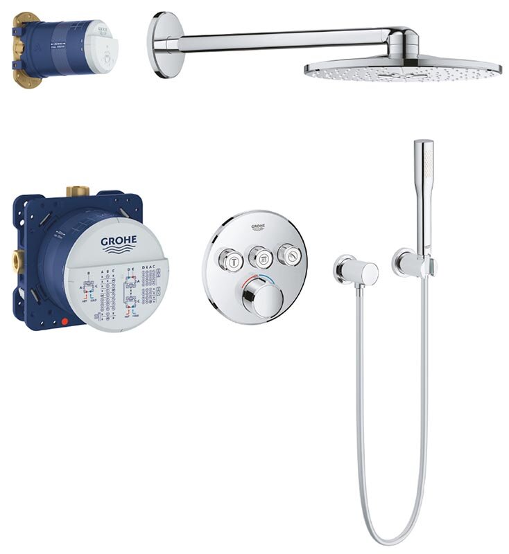 Изображение товара Душевая система Grohe SmartControl с термостатом и верхним душем