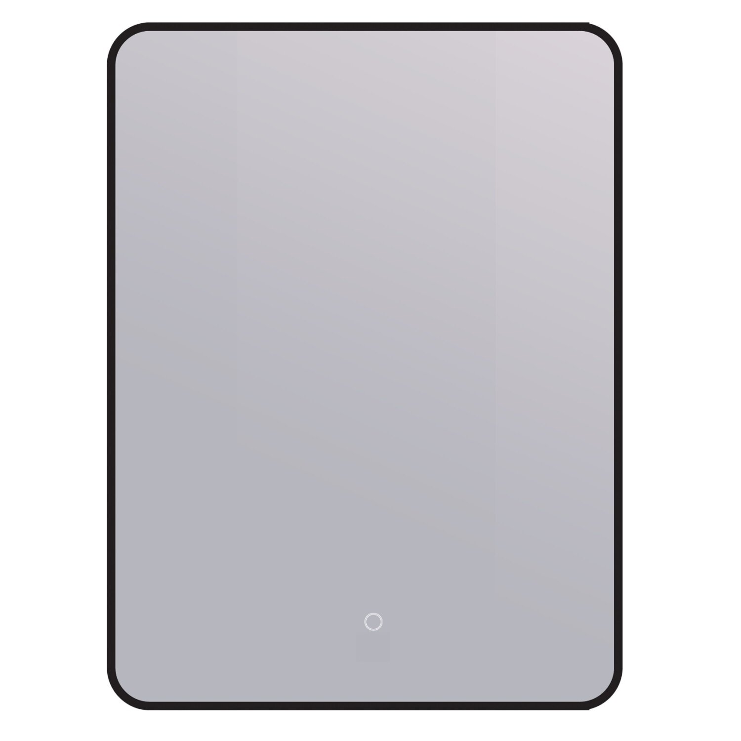 Изображение товара Зеркало DQ Гамбург Лайт DQMHAM6080BLKLT, 60 х 80 см, LED-подсветка, сенсорный выключатель, цвет черный