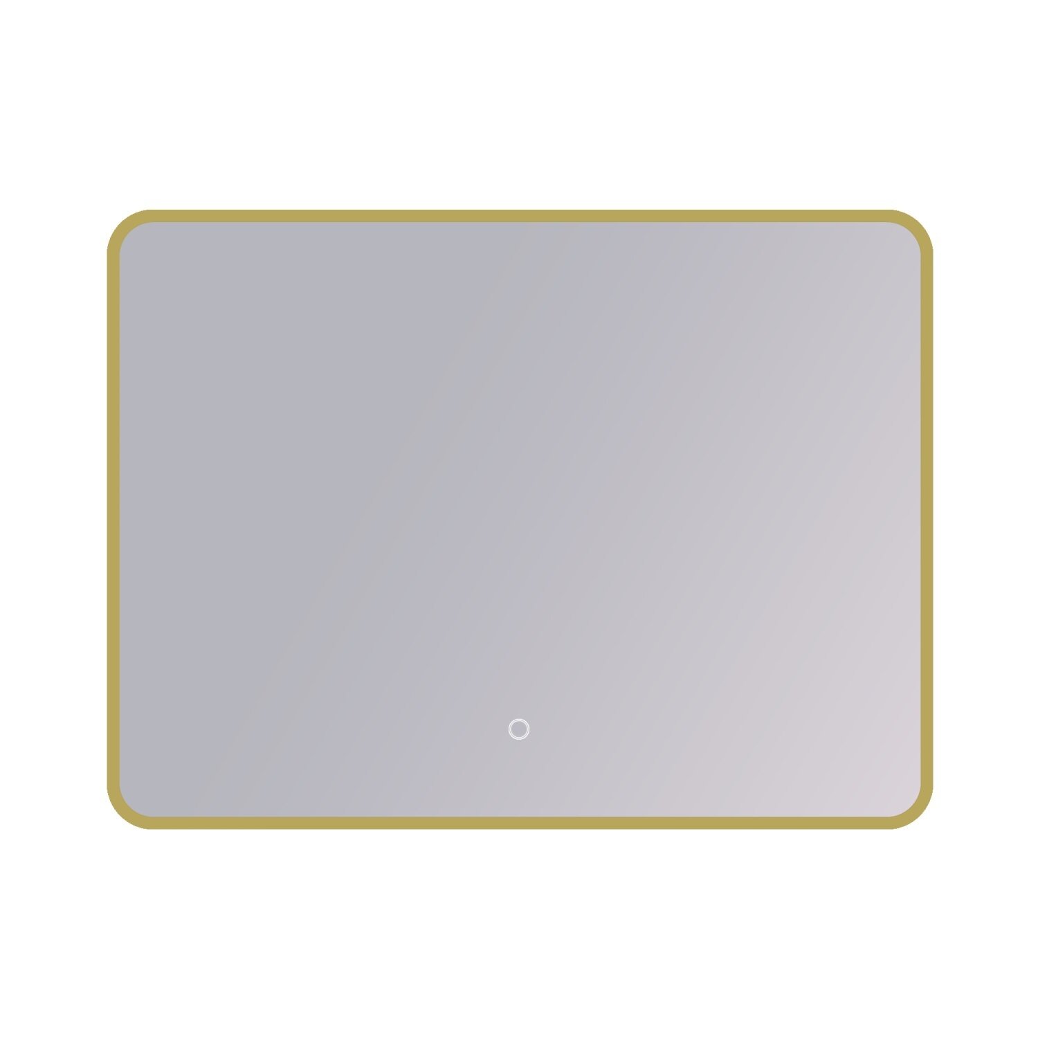 Изображение товара Зеркало DQ Гамбург Классик DQMHAM10080CGLD, 100 х 80 см, LED-подсветка, сенсорный выключатель, цвет золото