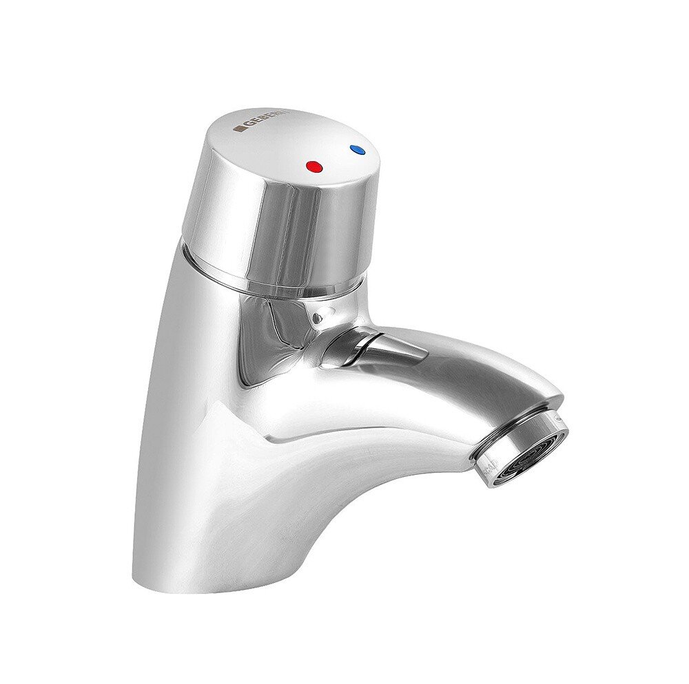Изображение товара Geberit HyTouch26 115. 721. 21. 1 - нажимной смеситель, хром Изображение товара Geberit HyTouch26 115. 721. 21. 1 - нажимной смеситель, хром