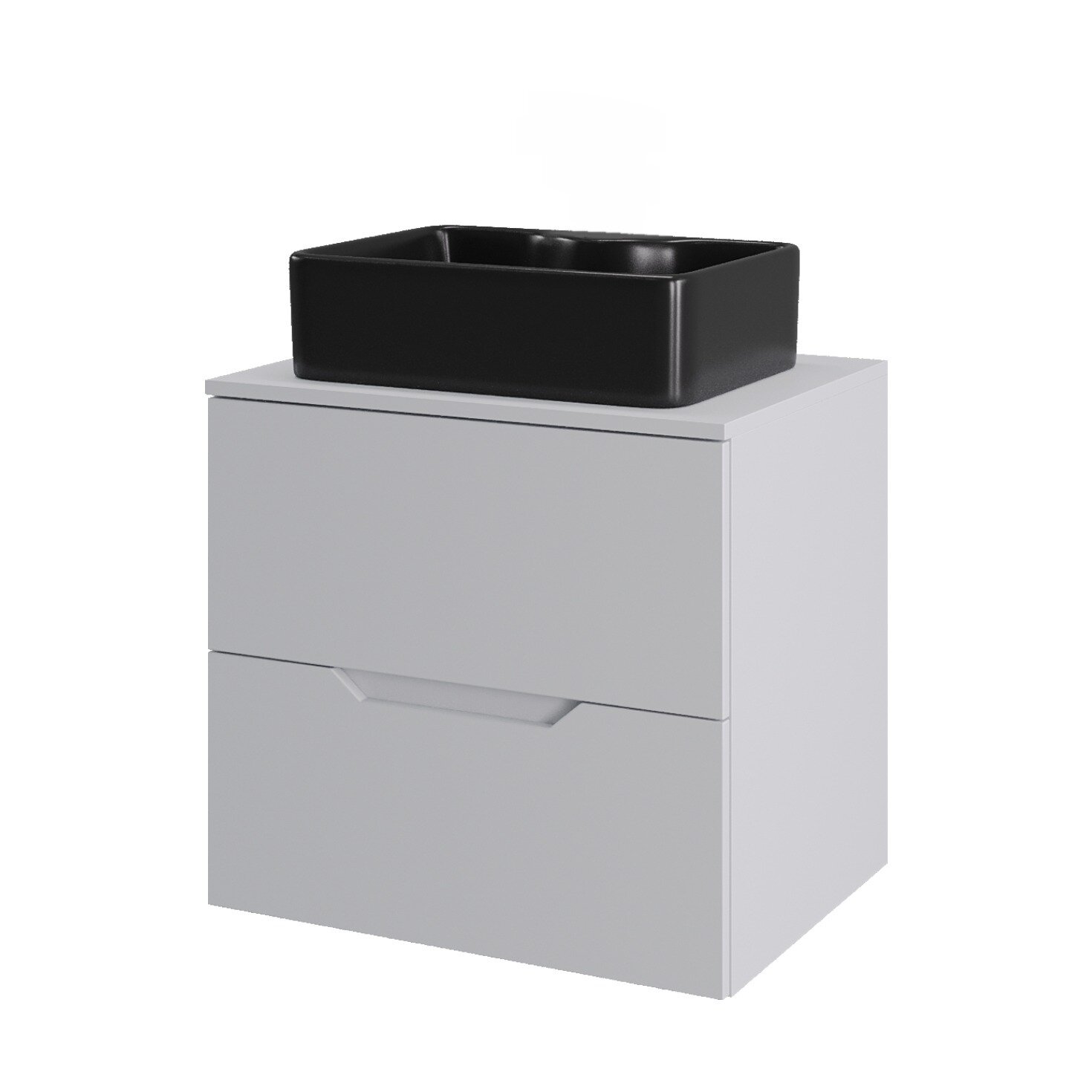 Изображение товара Тумба c раковиной Agger Свит SWE600ETWH-ST-1475B, 60 см, подвесная, столешница МДФ, цвет белый матовый Изображение товара Тумба c раковиной Agger Свит SWE600ETWH-ST-1475B, 60 см, подвесная, столешница МДФ, цвет белый матовый
