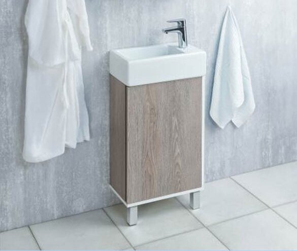 Изображение товара Тумба с раковиной Aquaton Эмма, 1A2216K1EAD80, 45 х 62,5 см, цвет фасада - дуб навара Изображение товара Тумба с раковиной Aquaton Эмма, 1A2216K1EAD80, 45 х 62,5 см, цвет фасада - дуб навара