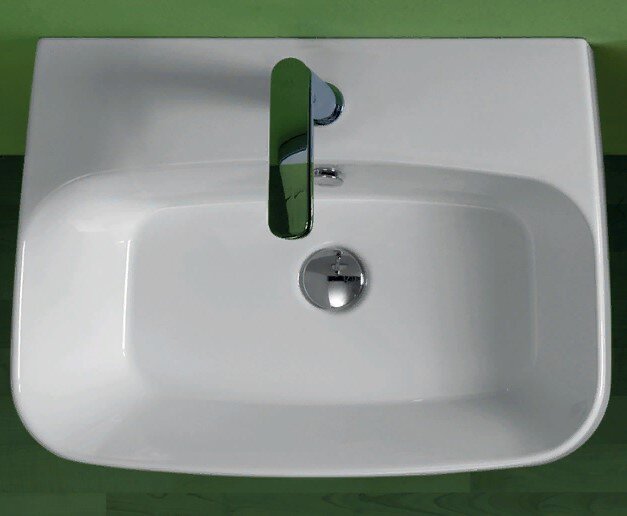 Изображение товара Раковина Simas Baden Baden BB10bi*1, 60 х 45 см, подвесная, 1 отверстие под смеситель, белая