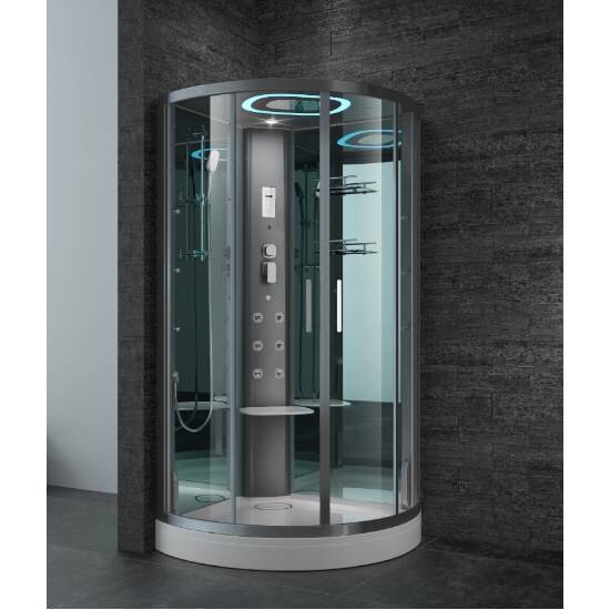 Изображение товара SSWW BU601: 90x90 см душ. кабина с паром, озоном и сауной