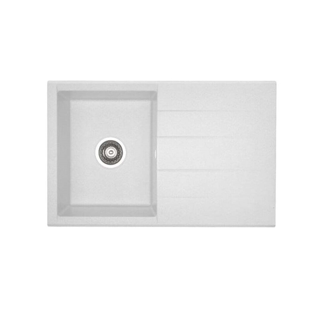 Изображение товара Мойка кухонная Alveus Cubo 30 A11 1054651, 78 х 50 см, искусственный камень, цвет белый матовый