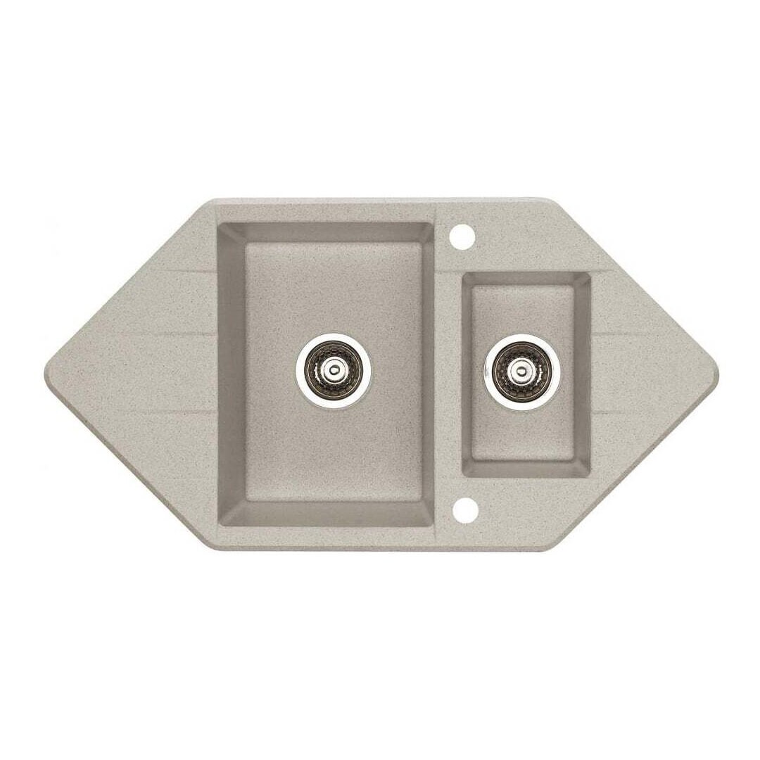 Изображение товара Мойка кухонная Alveus Cubo 80 A22 1054776, 92.5 х 50 см, искусственный камень, цвет песчаный Изображение товара Мойка кухонная Alveus Cubo 80 A22 1054776, 92.5 х 50 см, искусственный камень, цвет песчаный