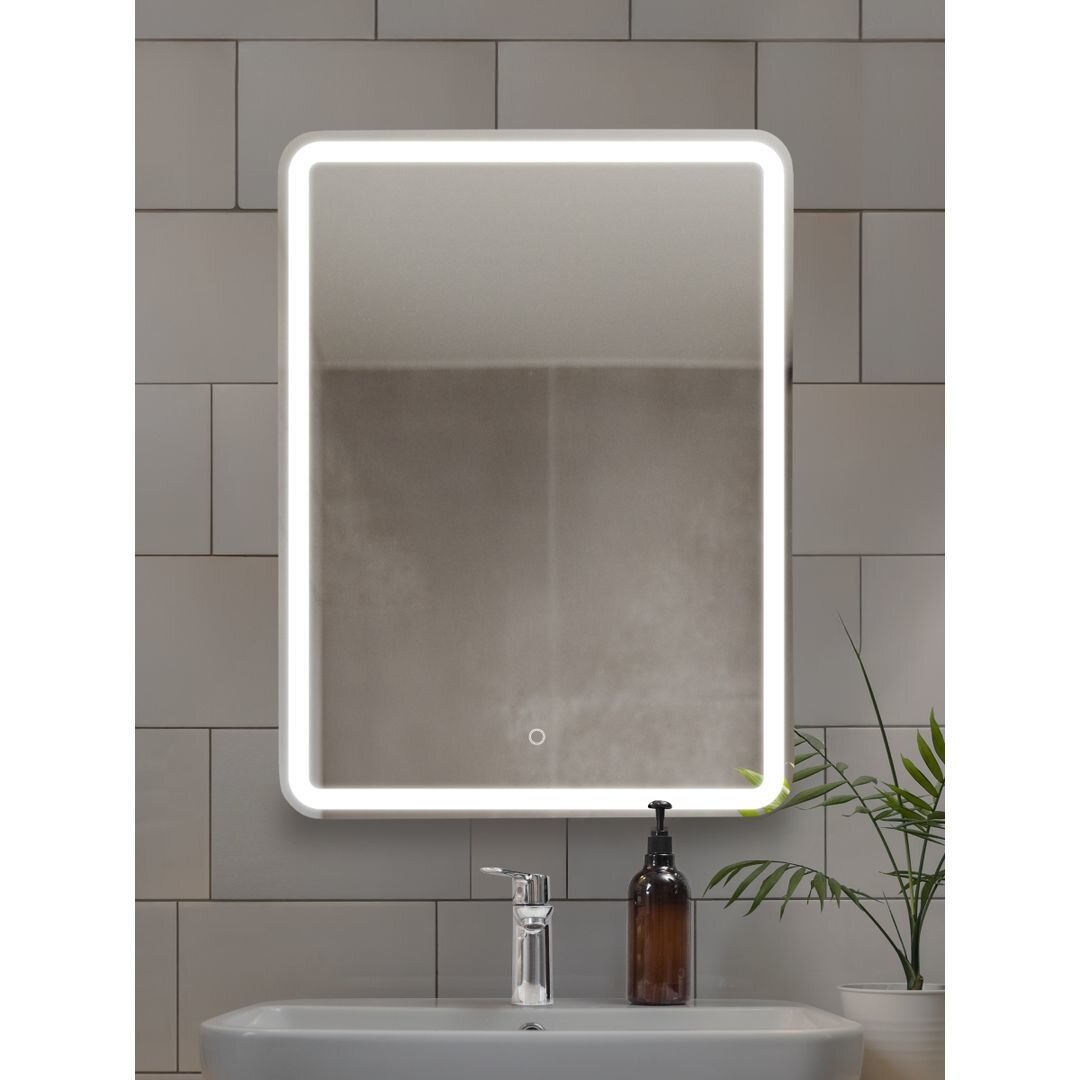 Изображение товара Зеркало DQ Дюссельдорф Лайт DQMDUS8060LT, 60 x 80 см, LED-подсветка, сенсорный выключатель, цвет белый Изображение товара Зеркало DQ Дюссельдорф Лайт DQMDUS8060LT, 60 x 80 см, LED-подсветка, сенсорный выключатель, цвет белый