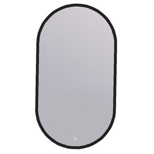 Изображение товара Зеркало DQ Мюнхен Лайт DQMMUC9045LTBLK, 90 x 45 см, LED-подсветка, сенсорный выключатель, цвет черный