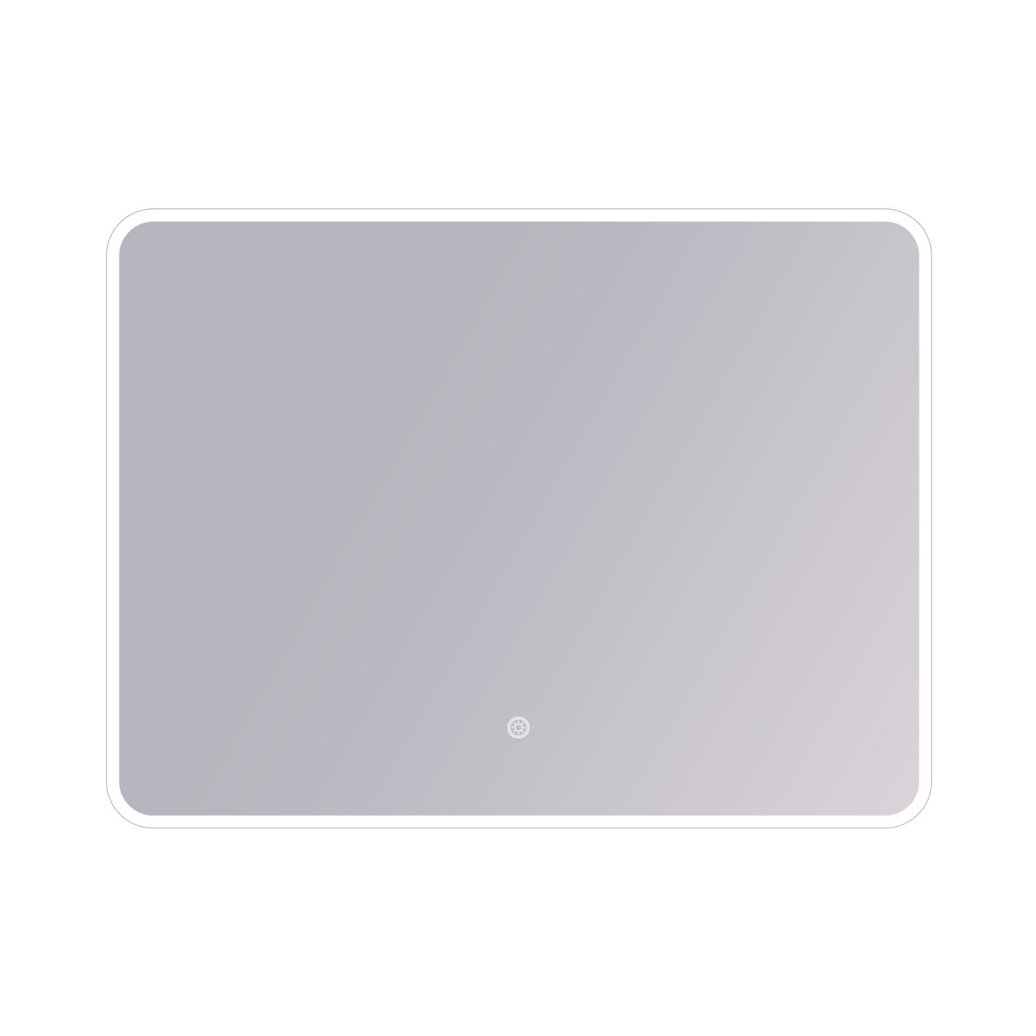 Изображение товара Зеркало DQ Штутгарт DQMSGT10080, 100 x 80 см, LED-подсветка, сенсорный выключатель, цвет белый