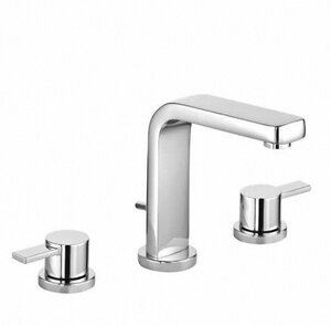 Изображение товара Смеситель Kludi Zenta 383930575 для раковины, на 3 отверстия, литые рычаги