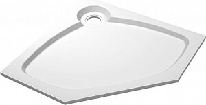Изображение товара Поддон душевой Cezares Tray TRAY-S-P-100-56-W, 100 х 100 см, белый, из искусственного камня