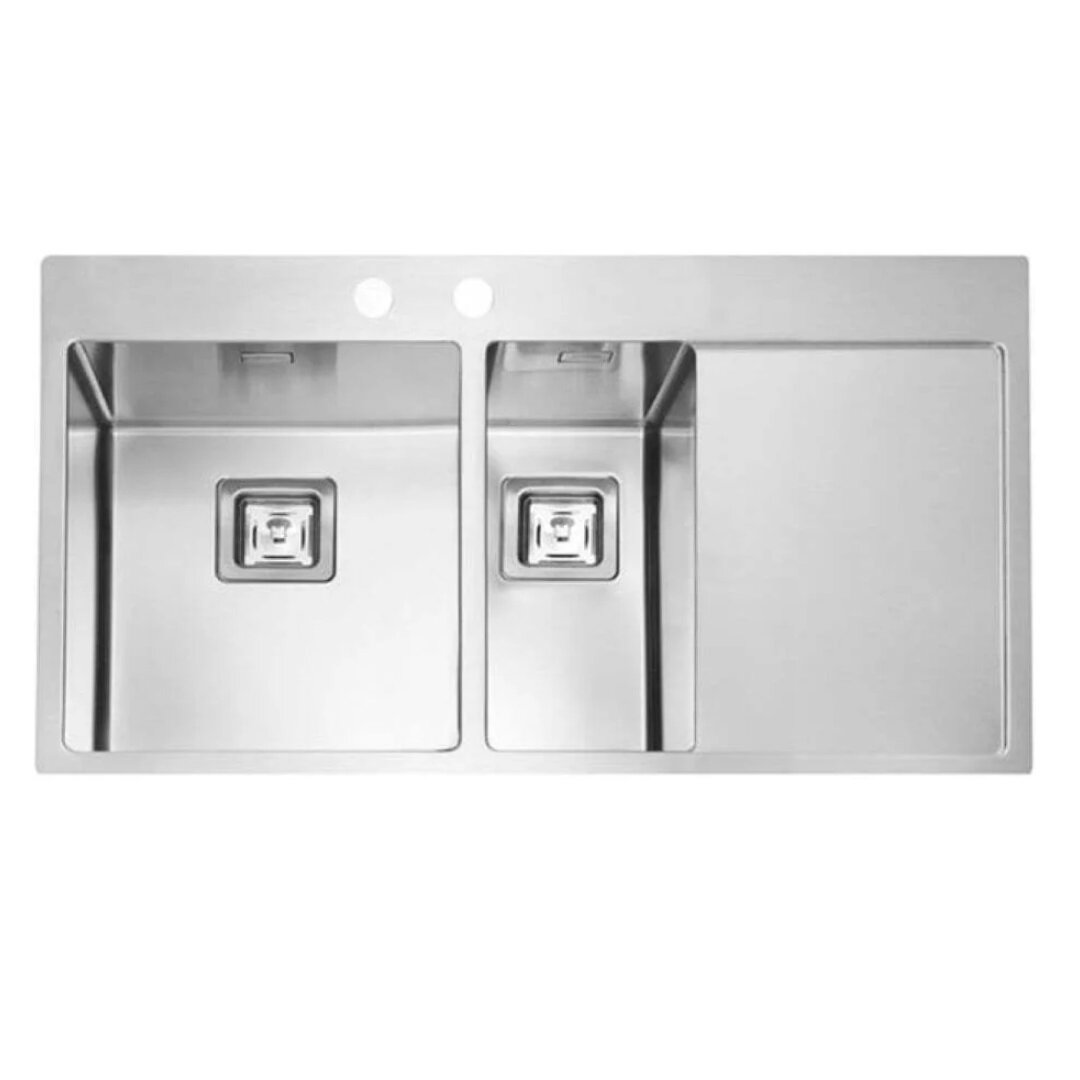 Изображение товара Мойка кухонная Alveus Stylux 60 BRS-90 L/R 1084295/1084296, 86 х 51 см, левая/правая, нержавеющая сталь Изображение товара Мойка кухонная Alveus Stylux 60 BRS-90 L/R 1084295/1084296, 86 х 51 см, левая/правая, нержавеющая сталь
