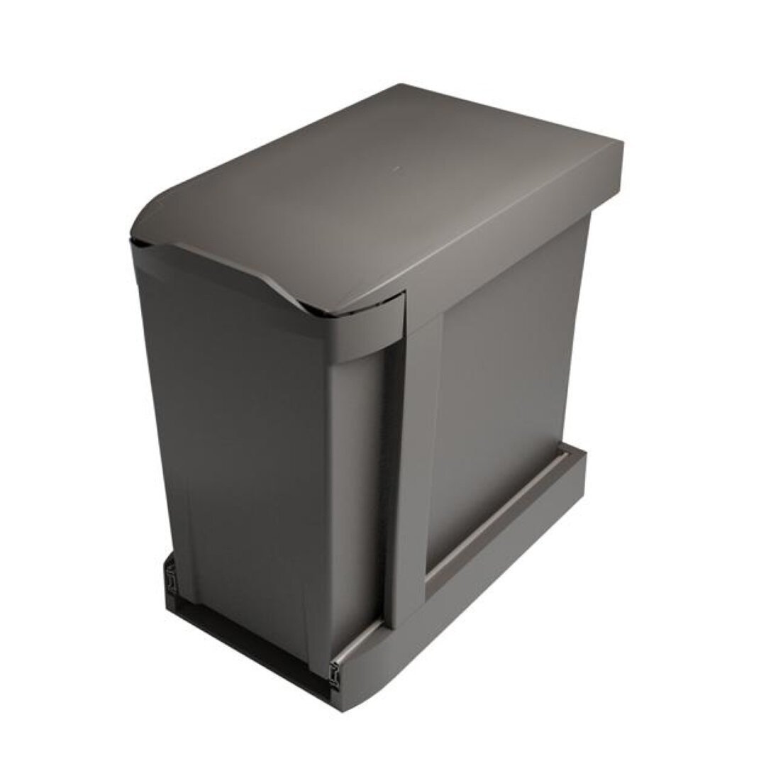 Изображение товара Мусорное ведро Alveus Albio 35 2X14 L 228000, 14 л, пластик, темно-серый Изображение товара Мусорное ведро Alveus Albio 35 2X14 L 228000, 14 л, пластик, темно-серый