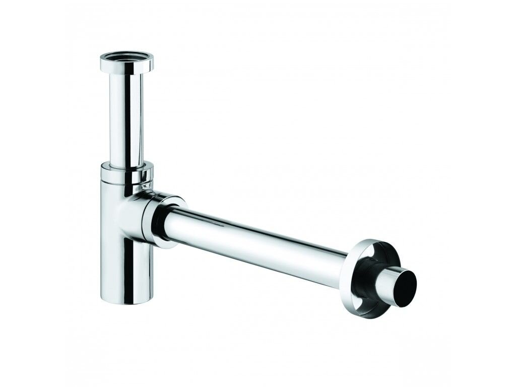 Изображение товара Сифон бутылочный Kludi 1002005-00 для раковины из нержавеющей стали хромированный