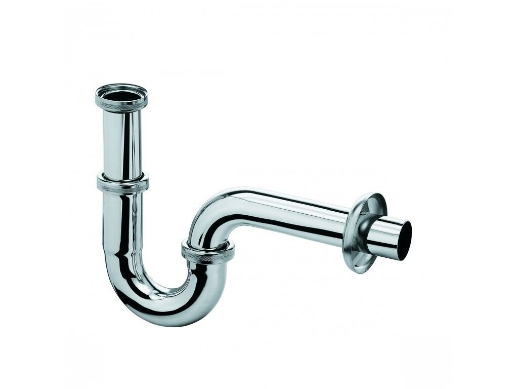 Изображение товара Трубчатый сифон для раковины G1 1/4 Kludi 1025005-00 нержавеющая сталь хром
