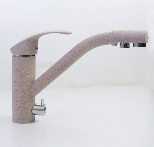 Изображение товара Смеситель для кухни Mixline ML-GS05 302 с выходом для фильтра песочный цвет