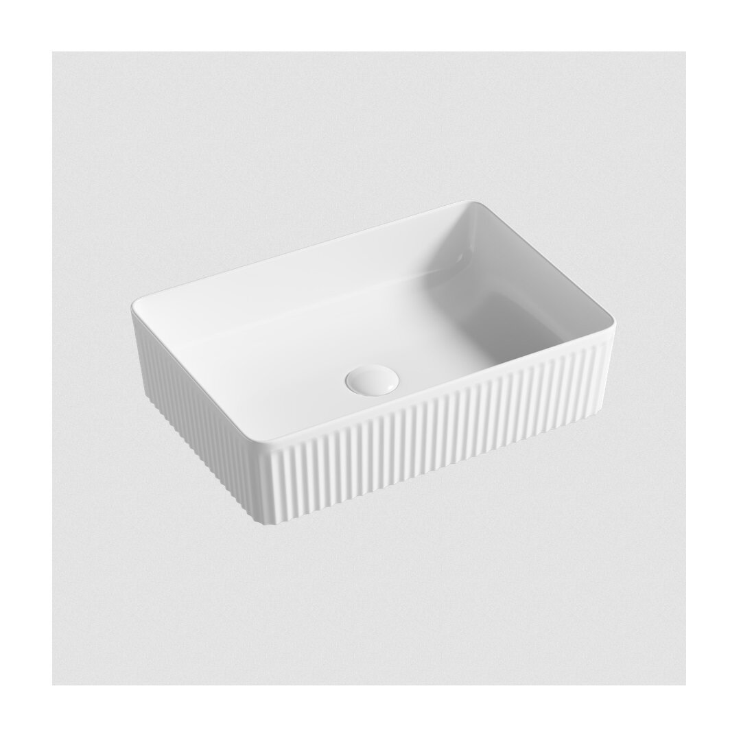 Изображение товара Раковина Gid Geometrico D1481 51246, 50 см, керамика, накладная, цвет белый Изображение товара Раковина Gid Geometrico D1481 51246, 50 см, керамика, накладная, цвет белый