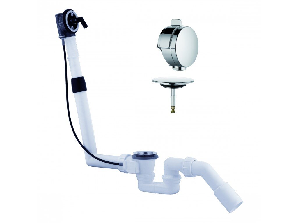 Изображение товара Слив-перелив для ванны Kludi Rotexa Multi хром полуавтоматический 18 см