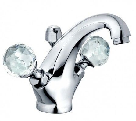 Изображение товара Смеситель для раковины Kludi Adlon 5101005G5 с хрустальными ручками хром