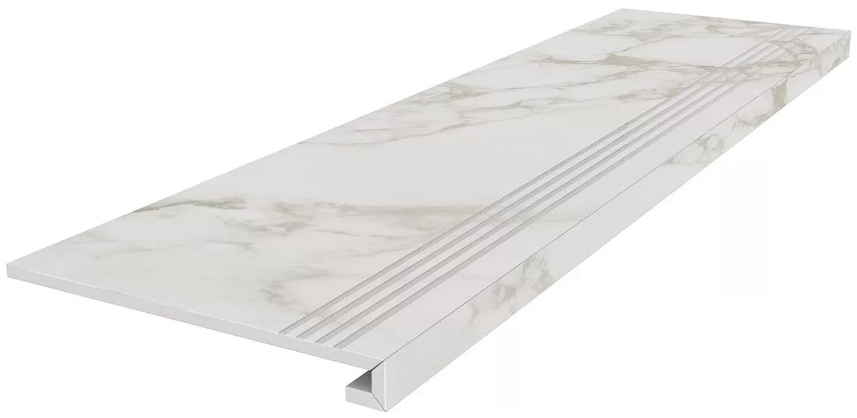 Изображение товара Ступень, керамогранит Kerama Marazzi Монте Тиберио SG540722R/GCF, 33 x 119.5 см, лаппатированный, светло-серый Изображение товара Ступень, керамогранит Kerama Marazzi Монте Тиберио SG540722R/GCF, 33 x 119.5 см, лаппатированный, светло-серый