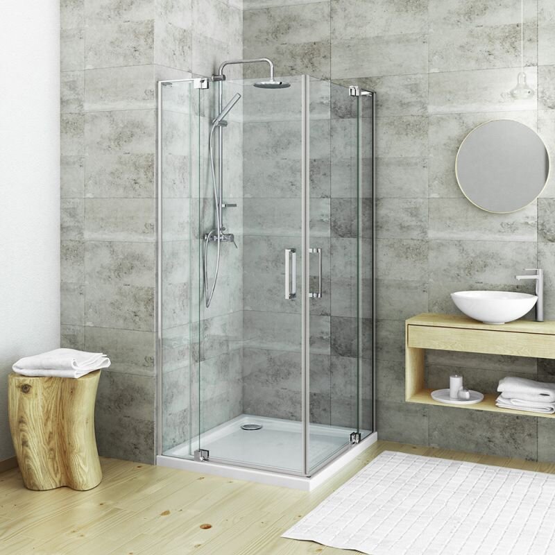 Изображение товара Душевой уголок Roth Elegant Neo 90x100 см распашной хром прозрачное стекло Изображение товара Душевой уголок Roth Elegant Neo 90x100 см распашной хром прозрачное стекло