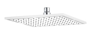 Изображение товара Верхний душ Kludi A-Qa 6444091-00, 40 x 40 см квадратный, плоский 8 мм, 1 режим струи, без держателя, цвет белый