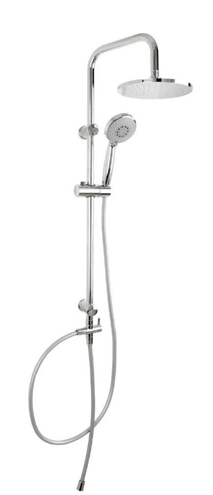 Изображение товара Душевой гарнитур Aquanet Passion R 212270, с круглым верхним душем 20 см, хром, 3 режима струи Изображение товара Душевой гарнитур Aquanet Passion R 212270, с круглым верхним душем 20 см, хром, 3 режима струи