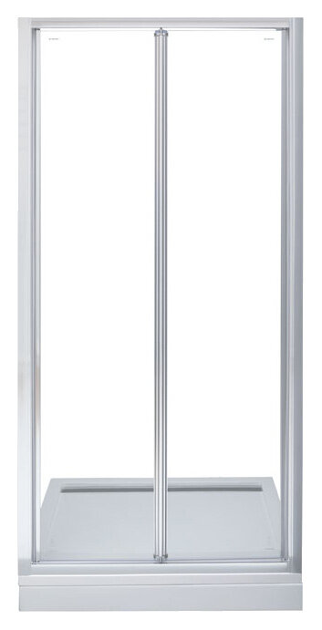 Изображение товара Душевая дверь Aquanet Alfa NAA6422, 100 x 200 см, стекло прозрачное, профиль хром (210022)