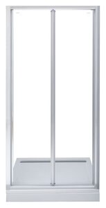 Изображение товара Душевая дверь Aquanet Alfa NAA6422, 100 x 200 см, стекло прозрачное, профиль хром (210022)