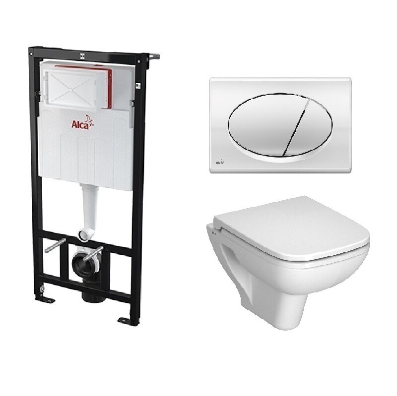 Изображение товара Инсталляция с унитазом Vitra S20 5507B003-0101 комплект с сиденьем микролифт